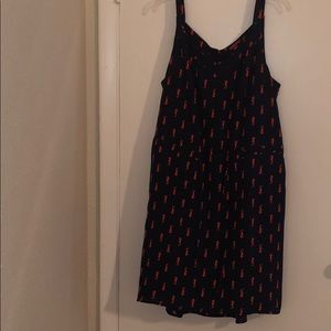 Sleeveless seahorse pattern dress